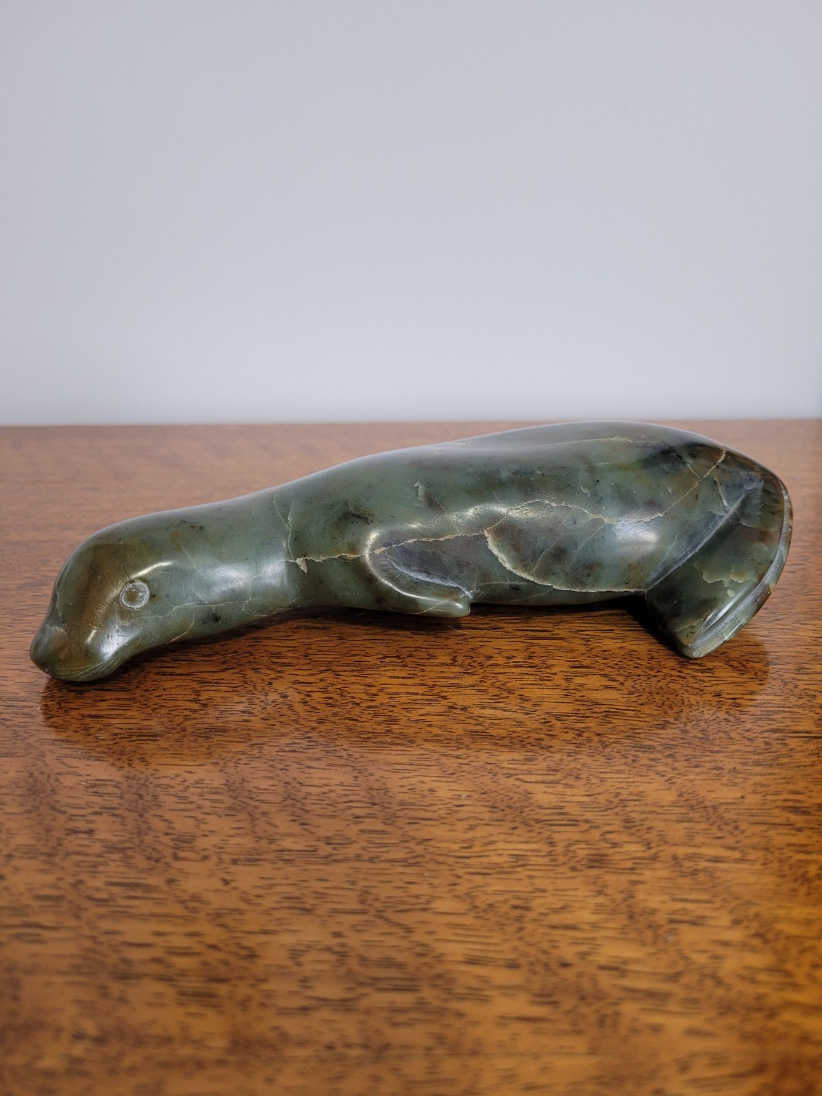 Soapstone Inuit Seal Hand Carved Figurine From Canada Signed & Dated 1978 7\ Soapstone Inuit Seal Hand Carved Figurine From Canada Signed & Dated 1978 7\