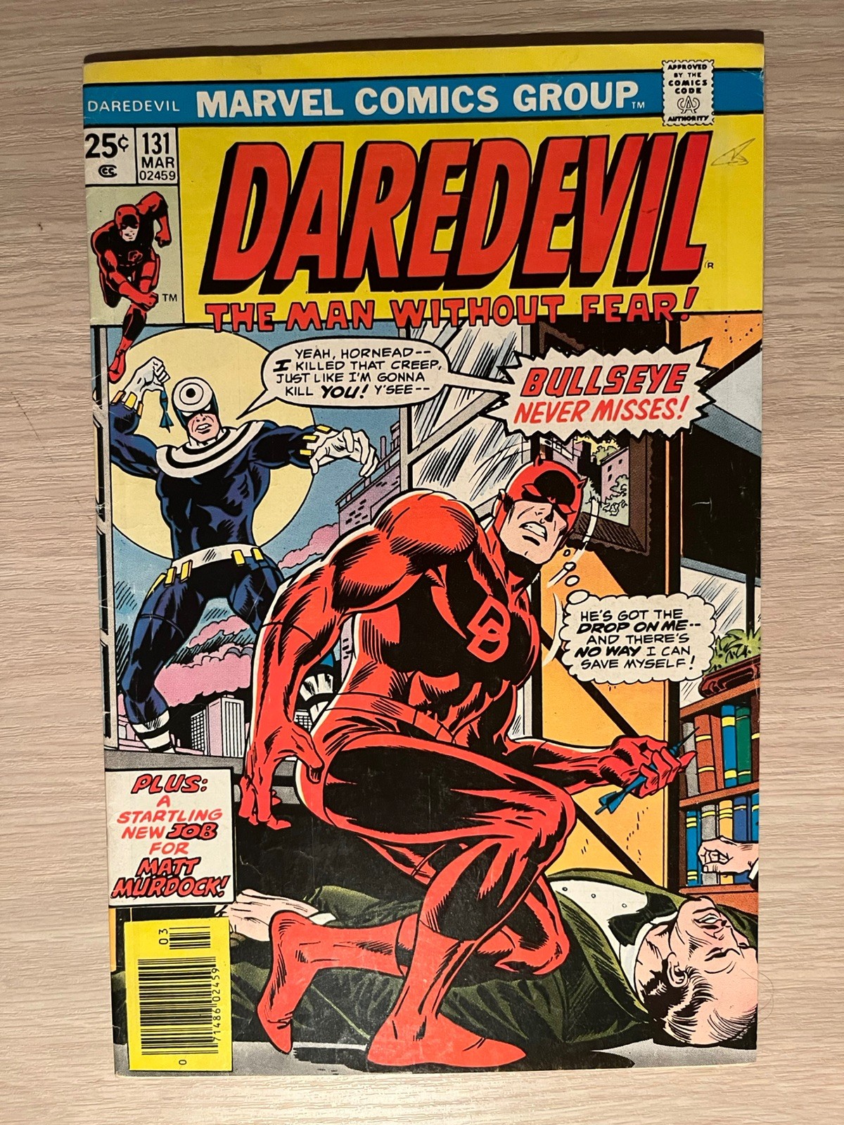 Daredevil #131 (1976) 1st Bullseye MVS intact, 5.0-6.0 range grade