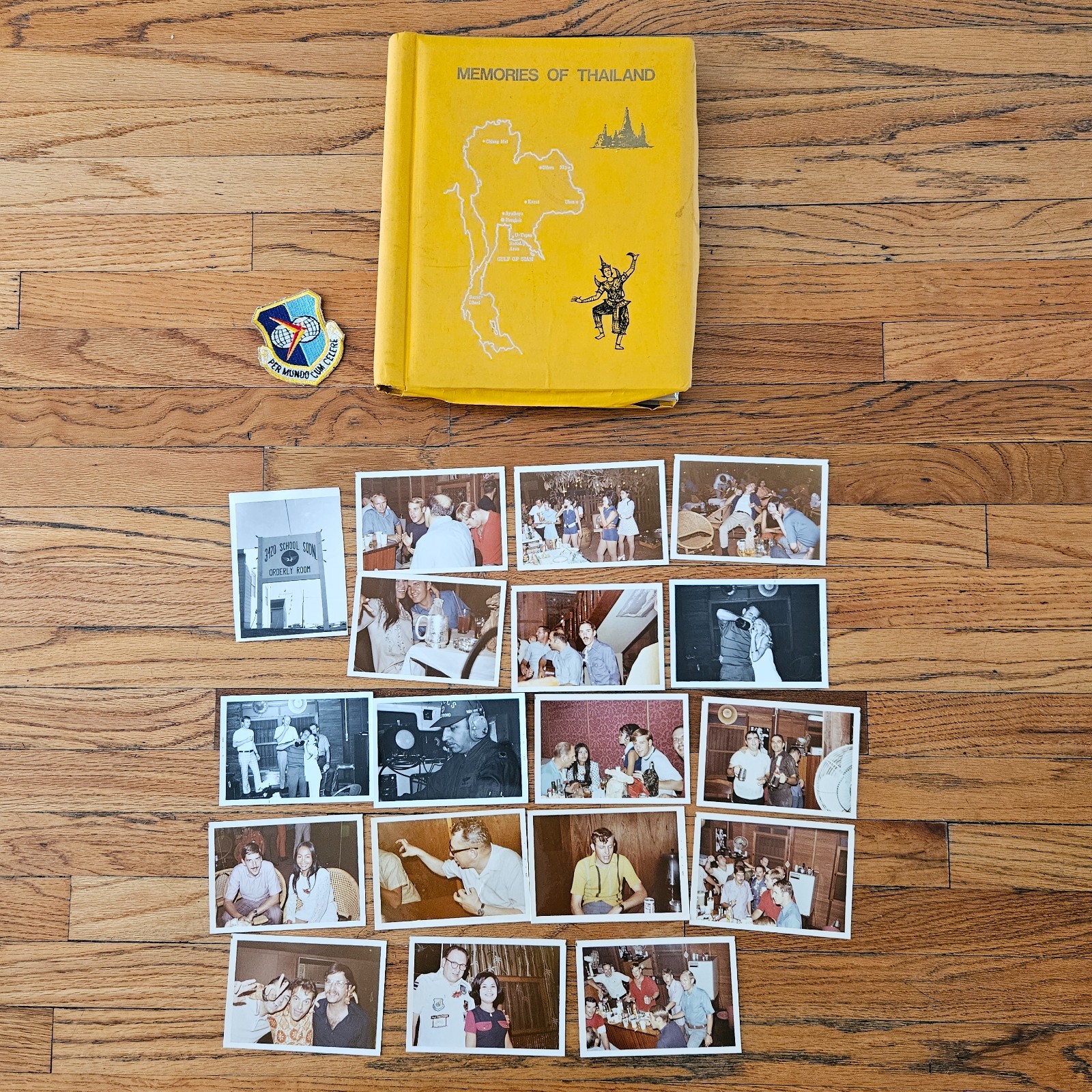 VINTAGE 1970'S VIETNAM WAR AIR FORCE AIRMEN PARTYING IN THAILAND W/ WOMEN PHOTOS