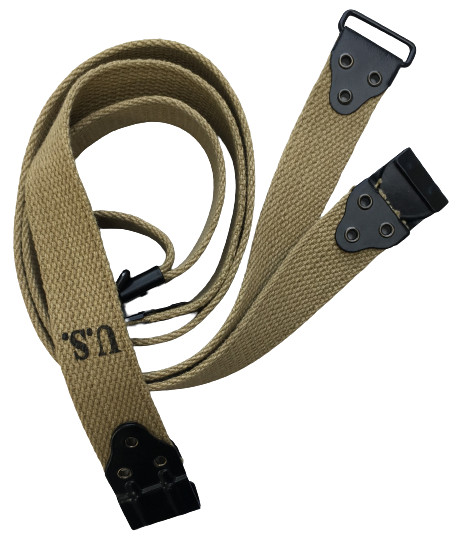 Long WWI Kerr N0-Buckl Sling for M1917 Enfield U.S Marked Thompson Extension Long WWI Kerr N0-Buckl Sling for M1917 Enfield U.S Marked Thompson Extension