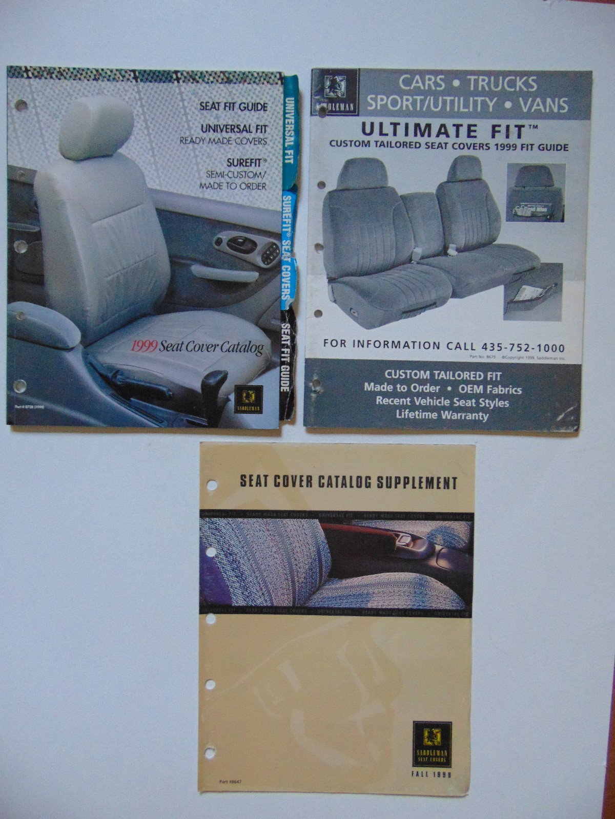 Vintage Original 1999 Saddleman Seat Cover Catalogs
