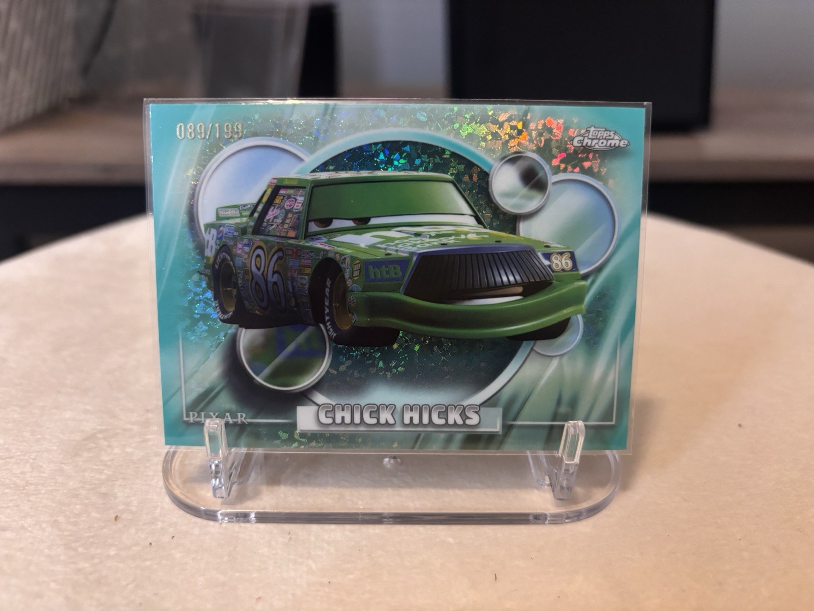 Topps Chrome 2026 Disney Pixar Cars Chick Hicks #27 Serial Numbered /199