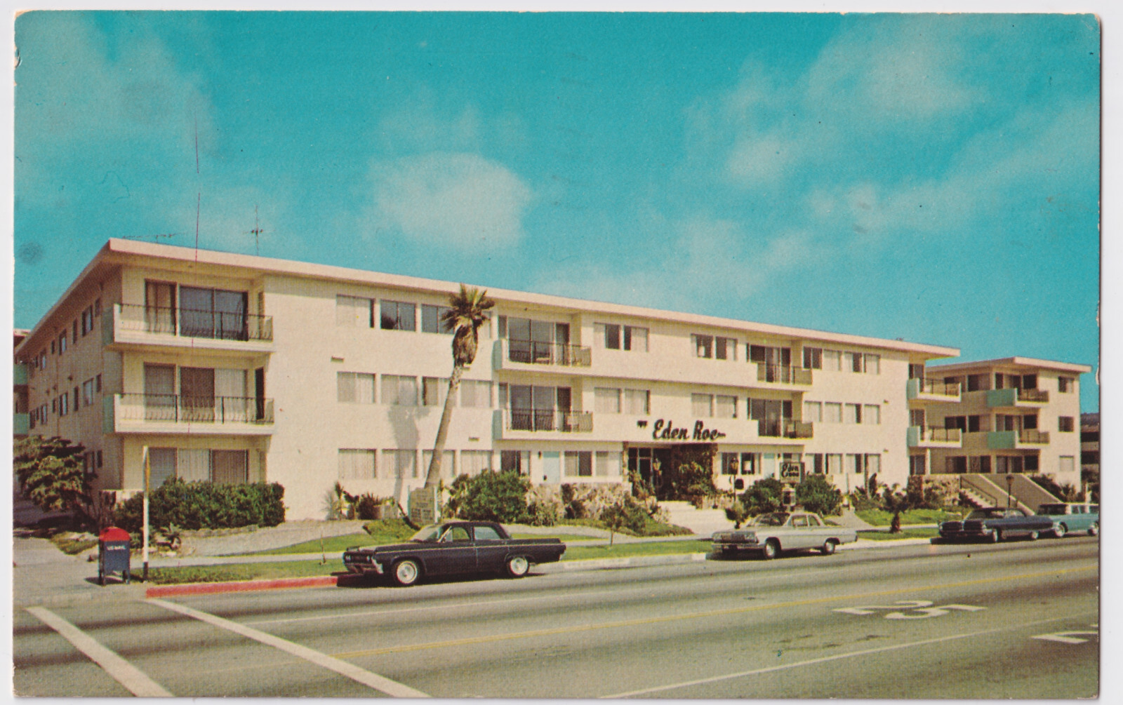 CALIFORNIA REDONDO BEACH EDEN ROC APARTMENTS 1967 TO J. THOMPSON, WESTFIELD NJ.