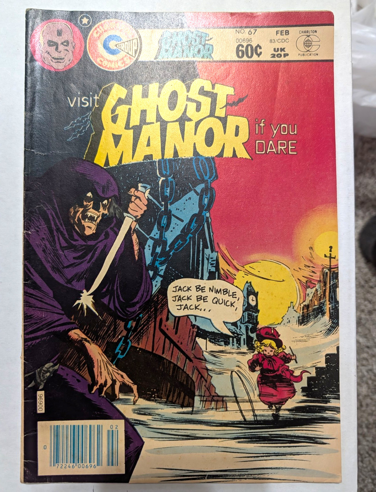Ghost Manor #67 (Charlton Comics Feb 1975) 60¢ Bronze Age Tom Sutton cover 
