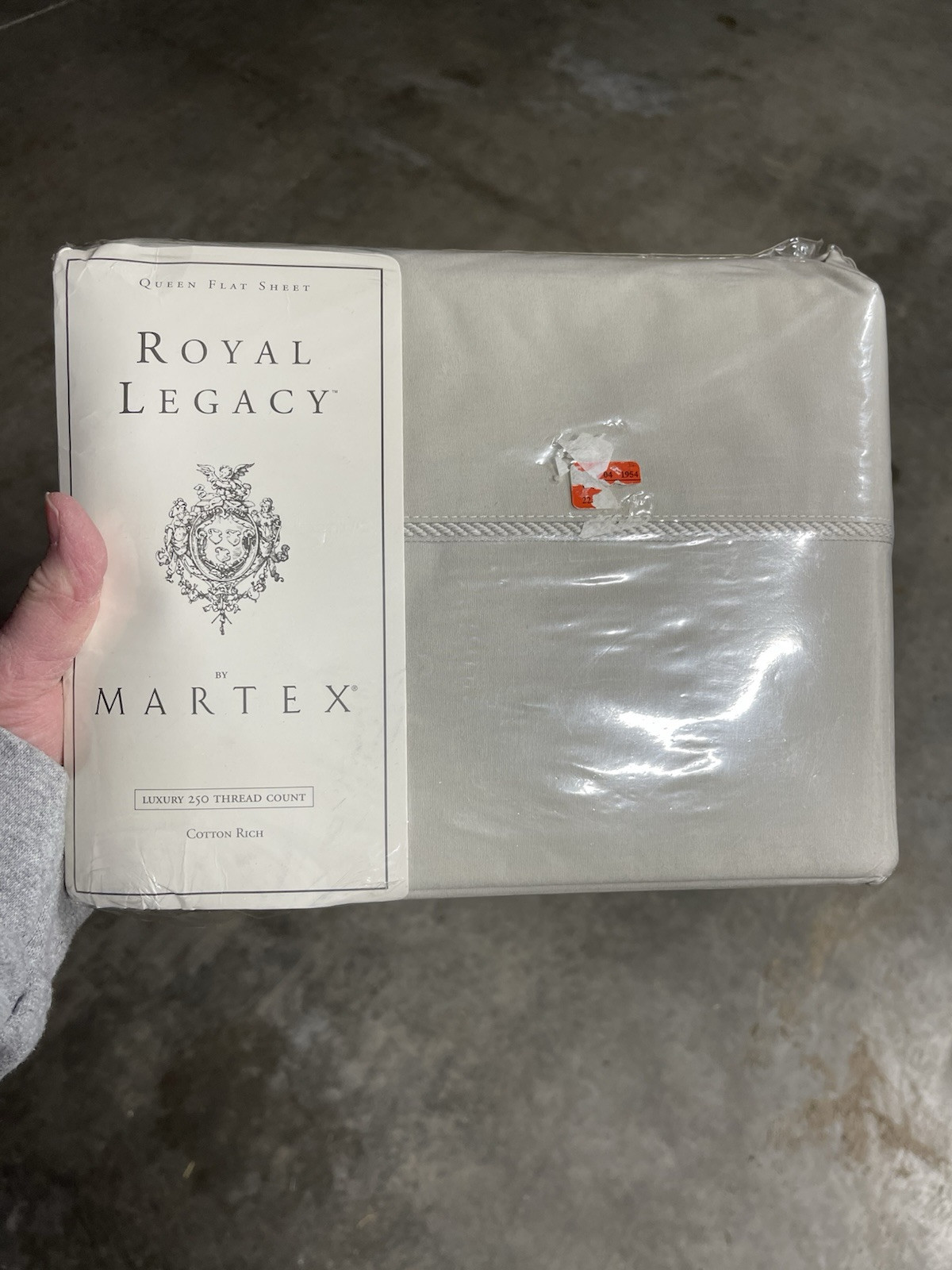 Vintage Royal Legacy Martex Stone QUEEN FLAT SHEET 1999