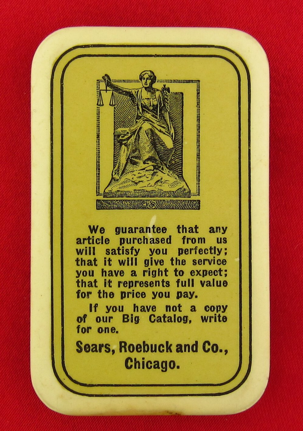 Vintage SEARS ROEBUCK Memorabilia Collectible Advertising Keepsake PARISIAN