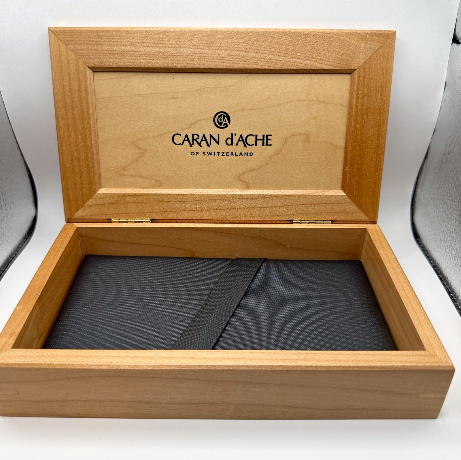 Caran d’Ache Switzerland Wooden Pen Case Box, Solid Wood Storage Box