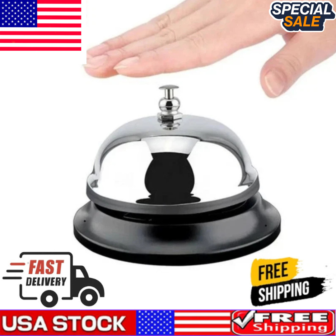 Desk Bell Loud & Clear Call Service Bell for Hotels Schools Restaurants