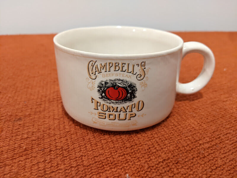 Campbells Beefsteak Tomato Soup Mug-- 1994 Westwood Beef Steak Ceramic 