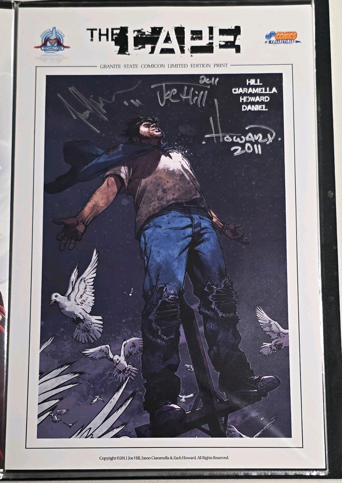 The Cape Limited Edition Signed Print Joe Hill & Zach Howard Granite State 2011
