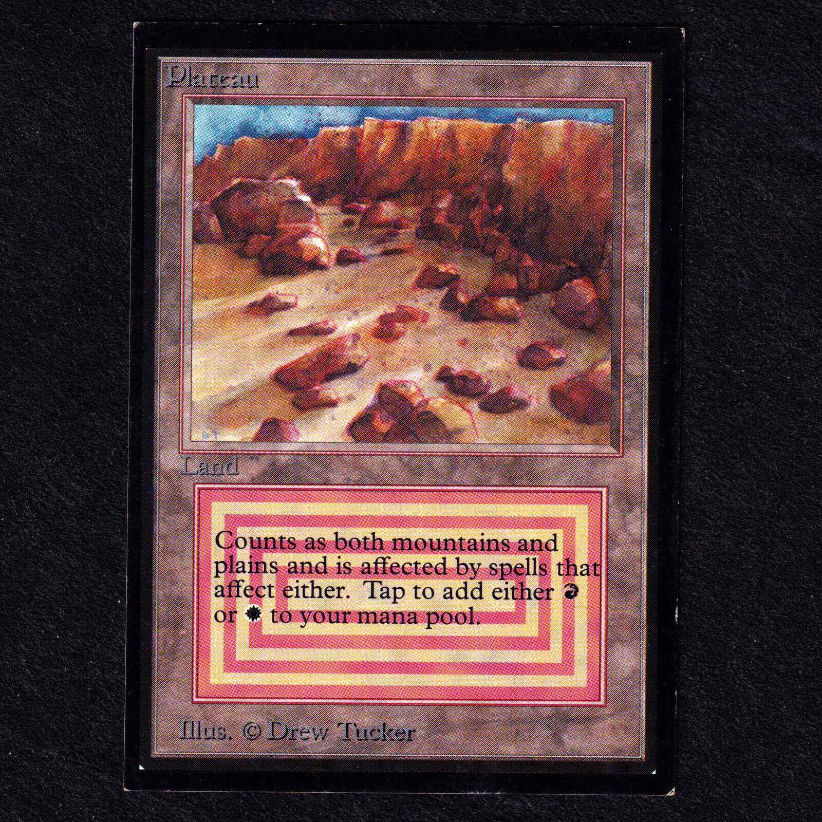 Mtg PLATEAU Reserve List Collectors Edition Dual Land Light Played LP / Good