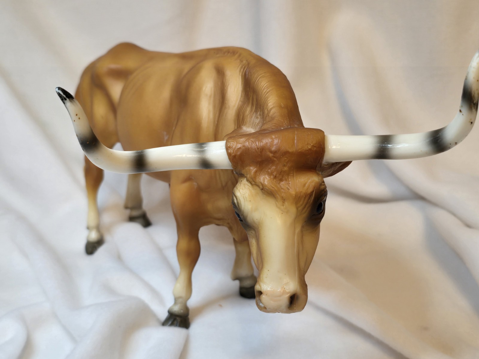 Vintage 1961 Breyer Molding Co USA Model #75 Red Sorrel Longhorn Bull Cow Figure