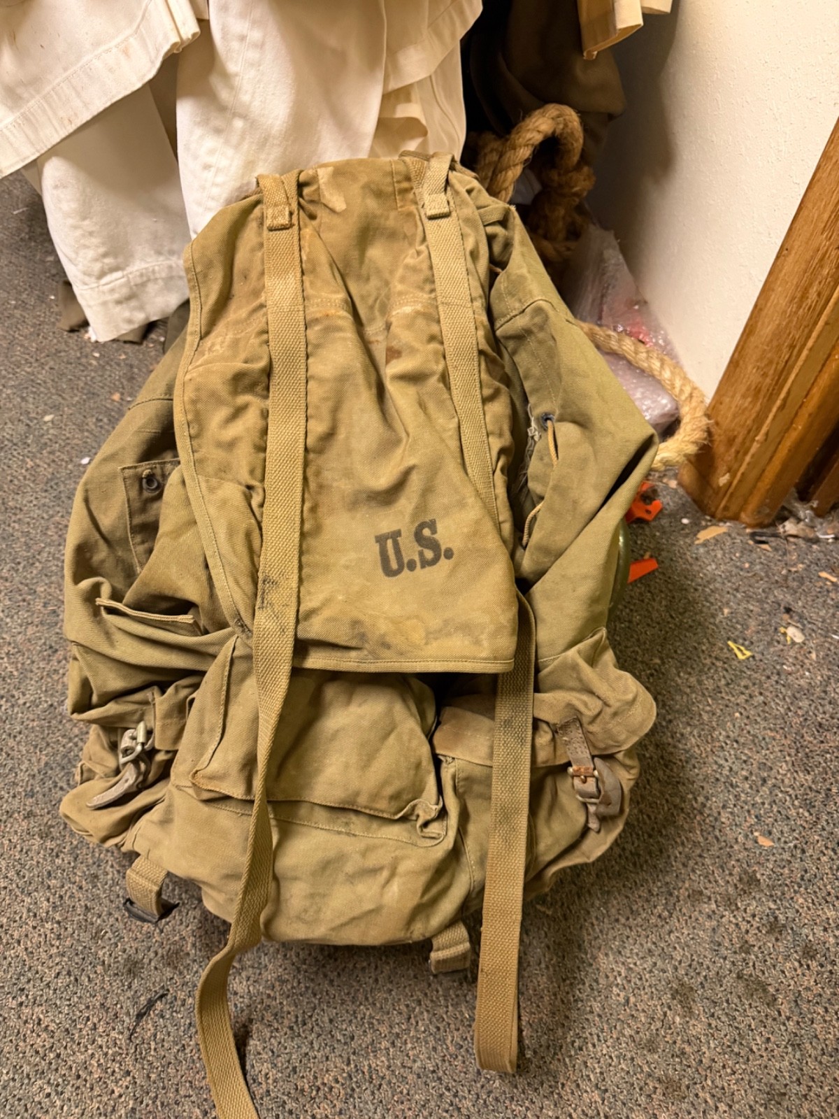 ORIGINAL WWII US ARMY M1942 MOUNTAINEER 10TH MOUNTAIN RUCKSACK  BACKPACK & FRAME