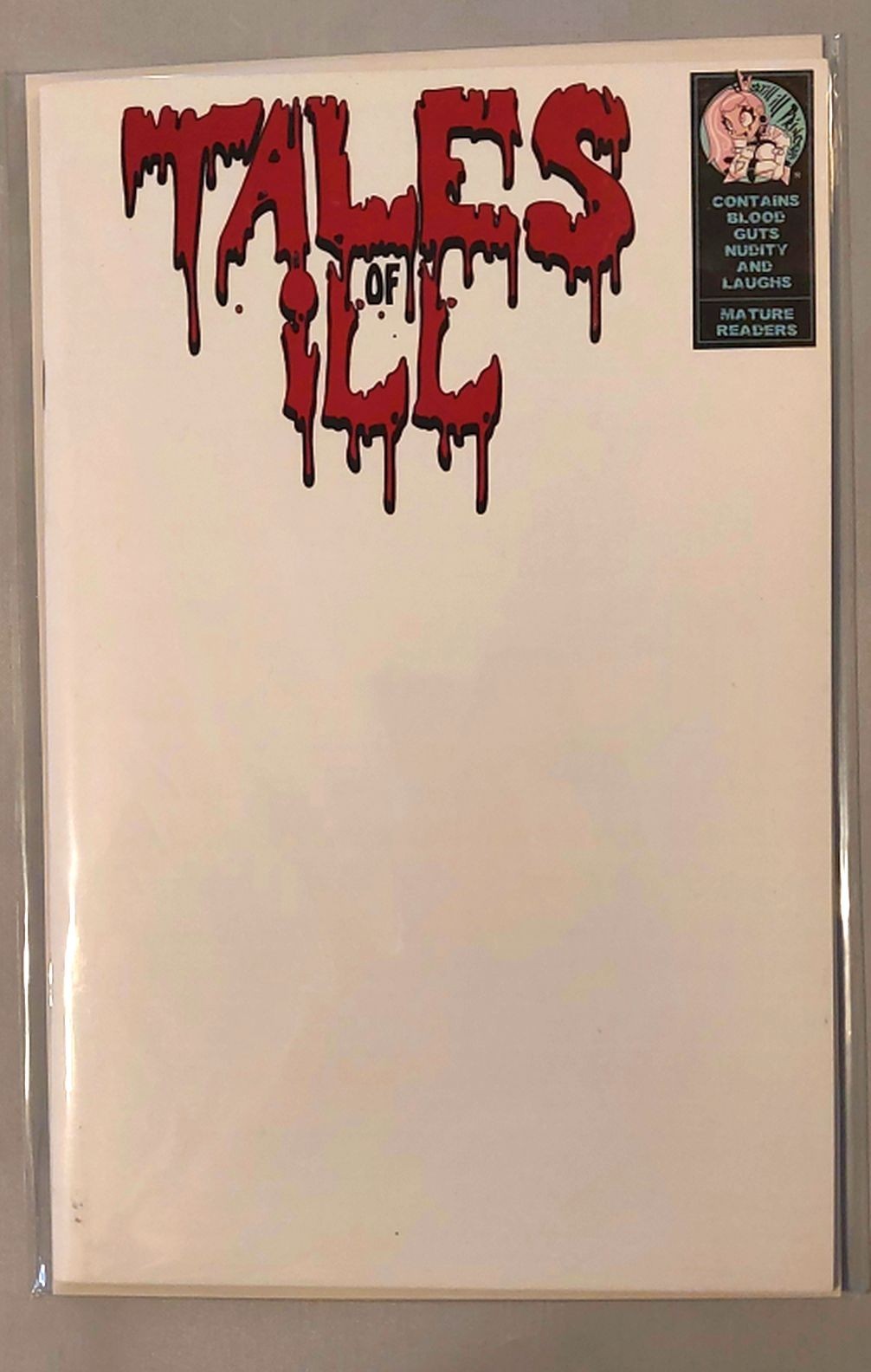 Tales of Ill Blank Sketch Cover Dan Mendoza Still Ill Princess HTF Tales of Ill Blank Sketch Cover Dan Mendoza Still Ill Princess HTF