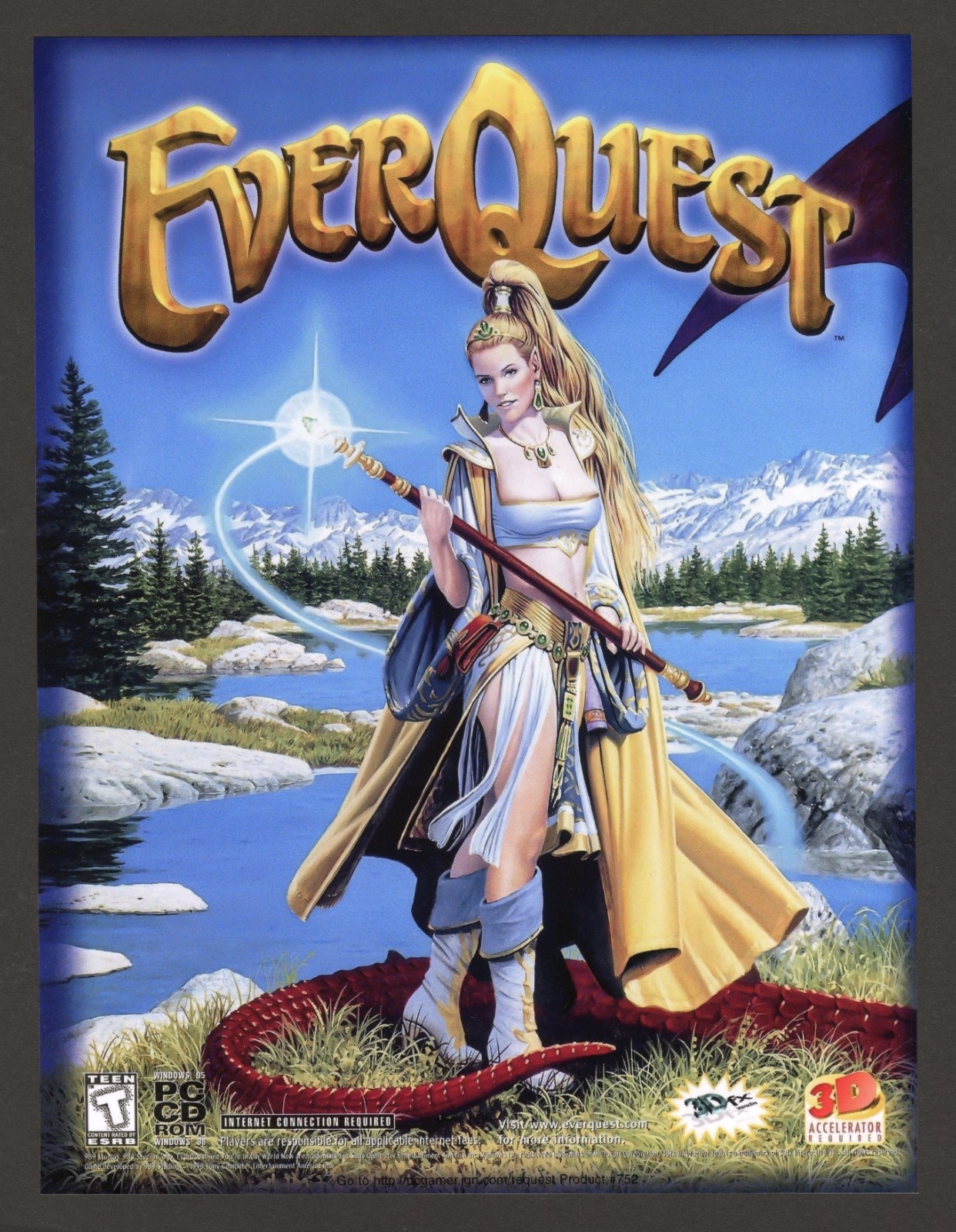 Everquest (The Original) PC 1998 Big Box Promo Game Ad Wall Art Print Poster Everquest (The Original) PC 1998 Big Box Promo Game Ad Wall Art Print Poster