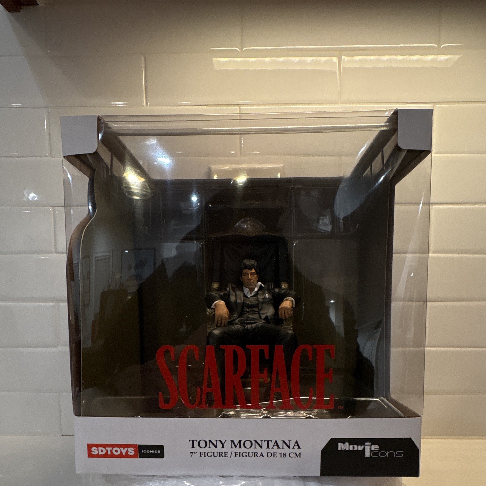 SD Toys Movie Icons Scarface Tony Montana 7in Figure Boxed Original Unopened