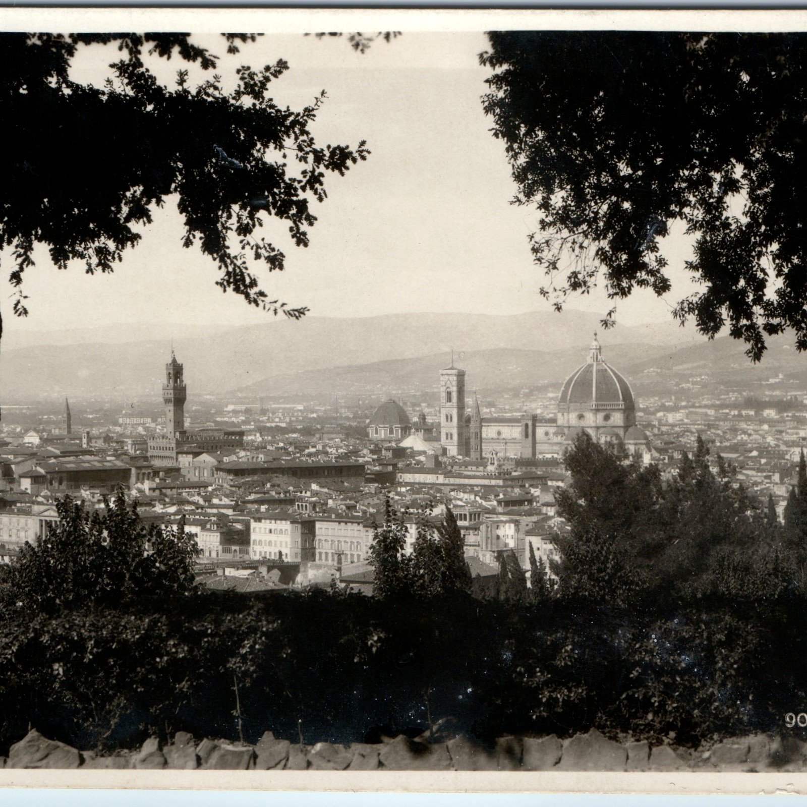 c1920s Florence Italy Skyline SHARP RPPC Duomo Cathedral Palazzo Vecchio View c1920s Florence Italy Skyline SHARP RPPC Duomo Cathedral Palazzo Vecchio View