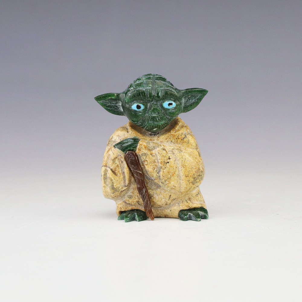 NATIVE AMERICAN ZUNI YODA FETISH BY CODY NASTACIO