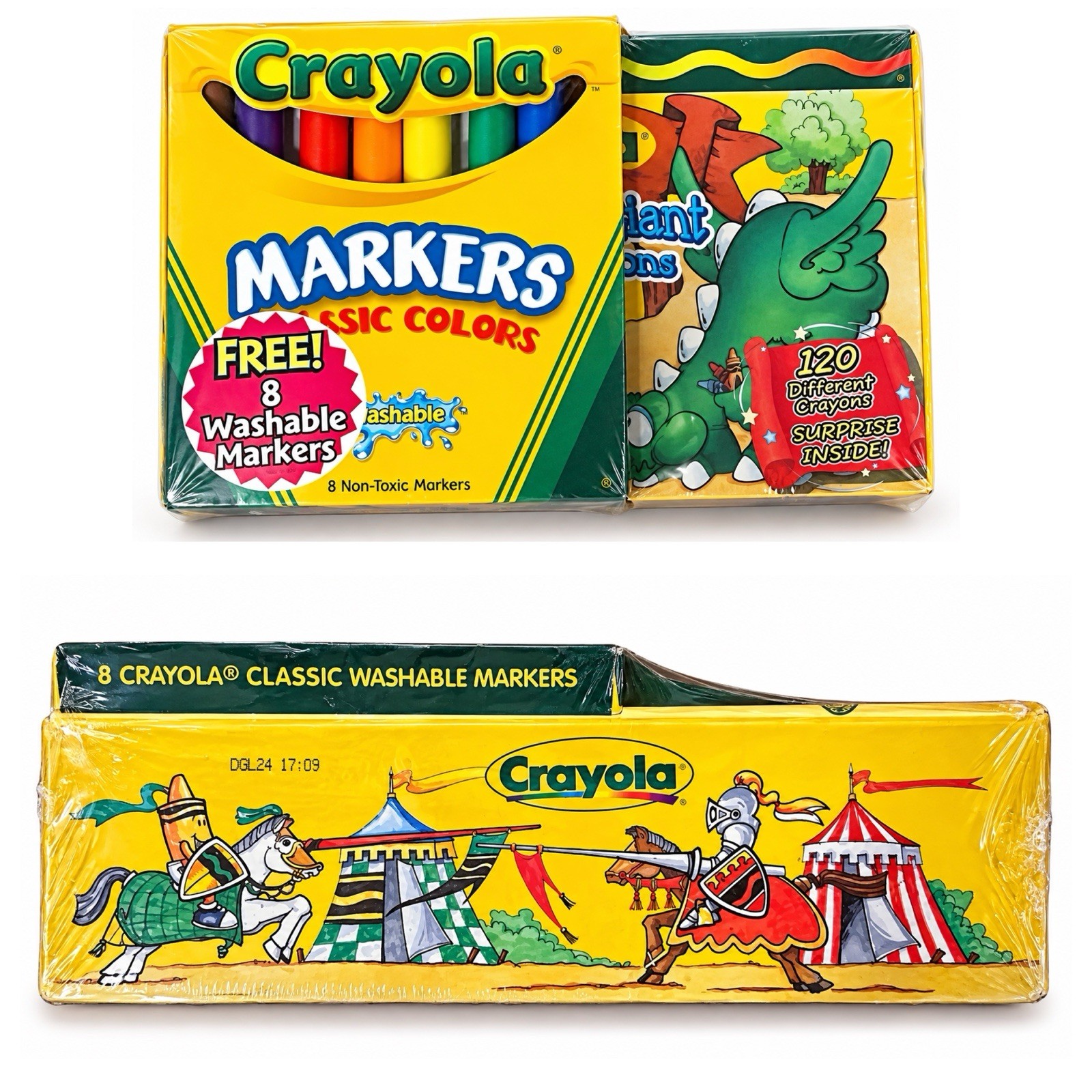 Rare VTG Sealed 1999 Crayola Wizard’s Giant Box of Crayons Bundle Markers Pack