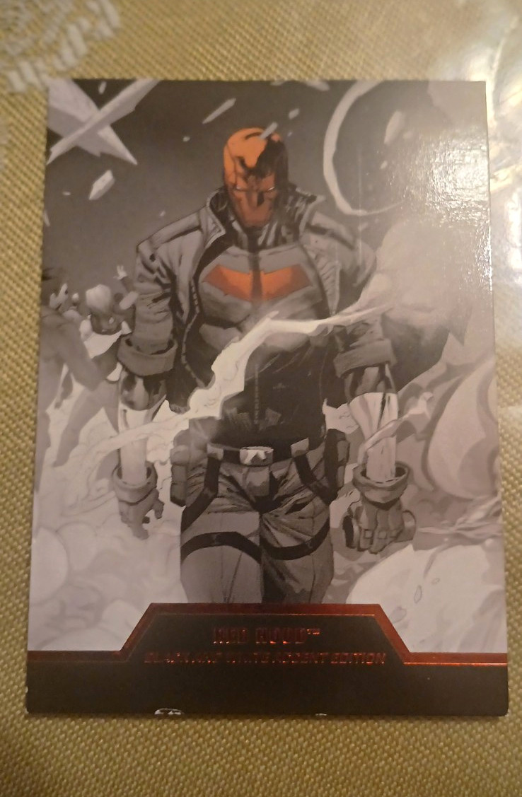 McFarlane Toys Red Hood Black & White Accent Ed Signed COA #2027/7400