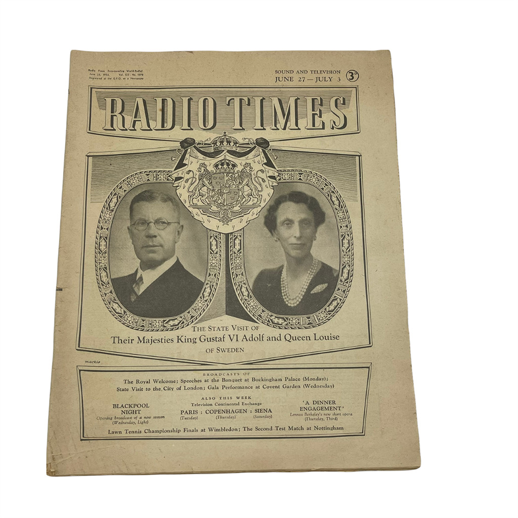 Radio Times Journal of the BBC June 25 1954 Radio Times Journal of the BBC June 25 1954