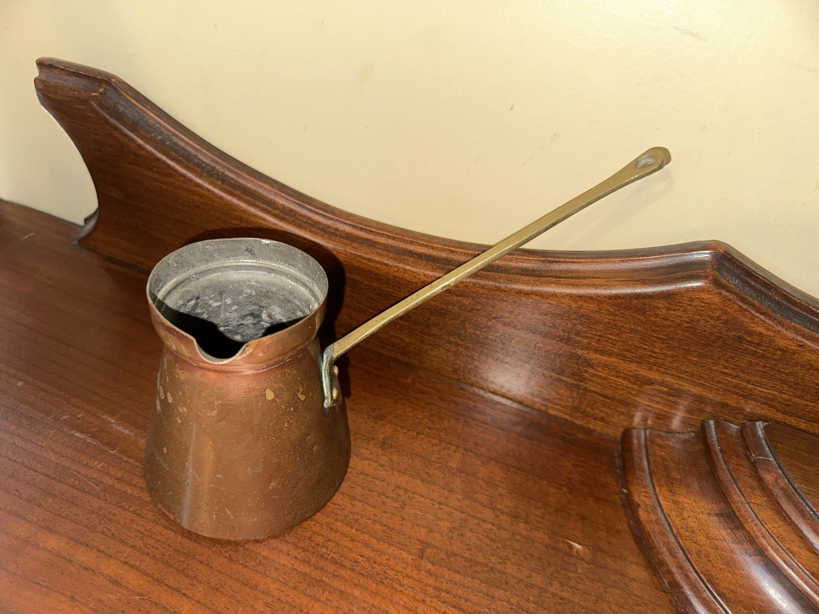 Vintage French Copper Turkish Coffee Pot Cezve Ibrik Meret Freres Unis France 4