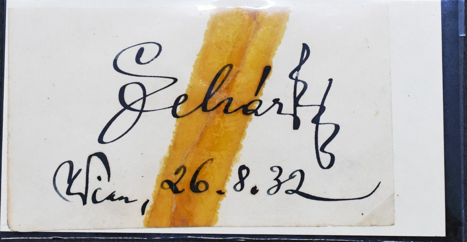 Original 1932 Franz Lehar Autograph & 100th Anniversary Lehar Hungarian Stamp