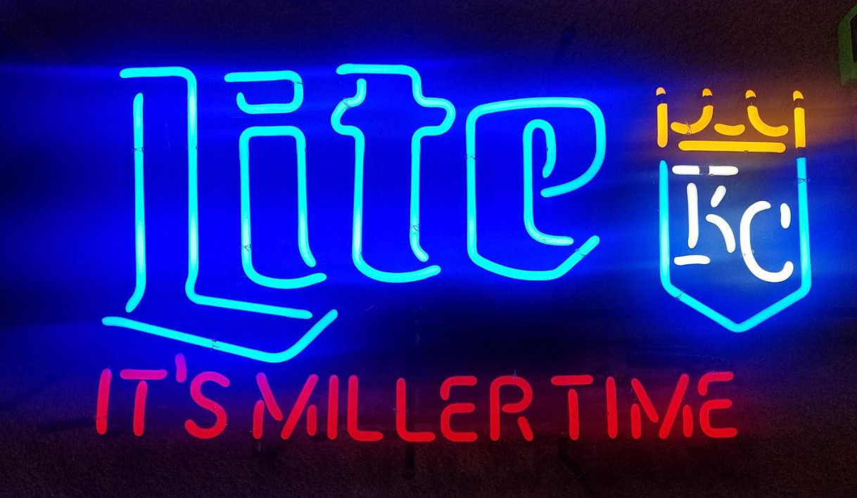 US STOCK Kansas City Royals Miller Lite Beer 24\