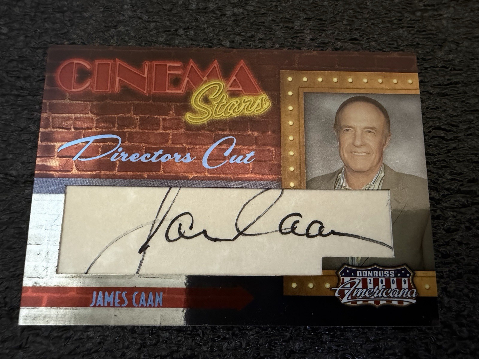 2009 Donruss Americana #1 James Caan Cinema Stars Directors Cut Auto Card #/10 2009 Donruss Americana #1 James Caan Cinema Stars Directors Cut Auto Card #/10