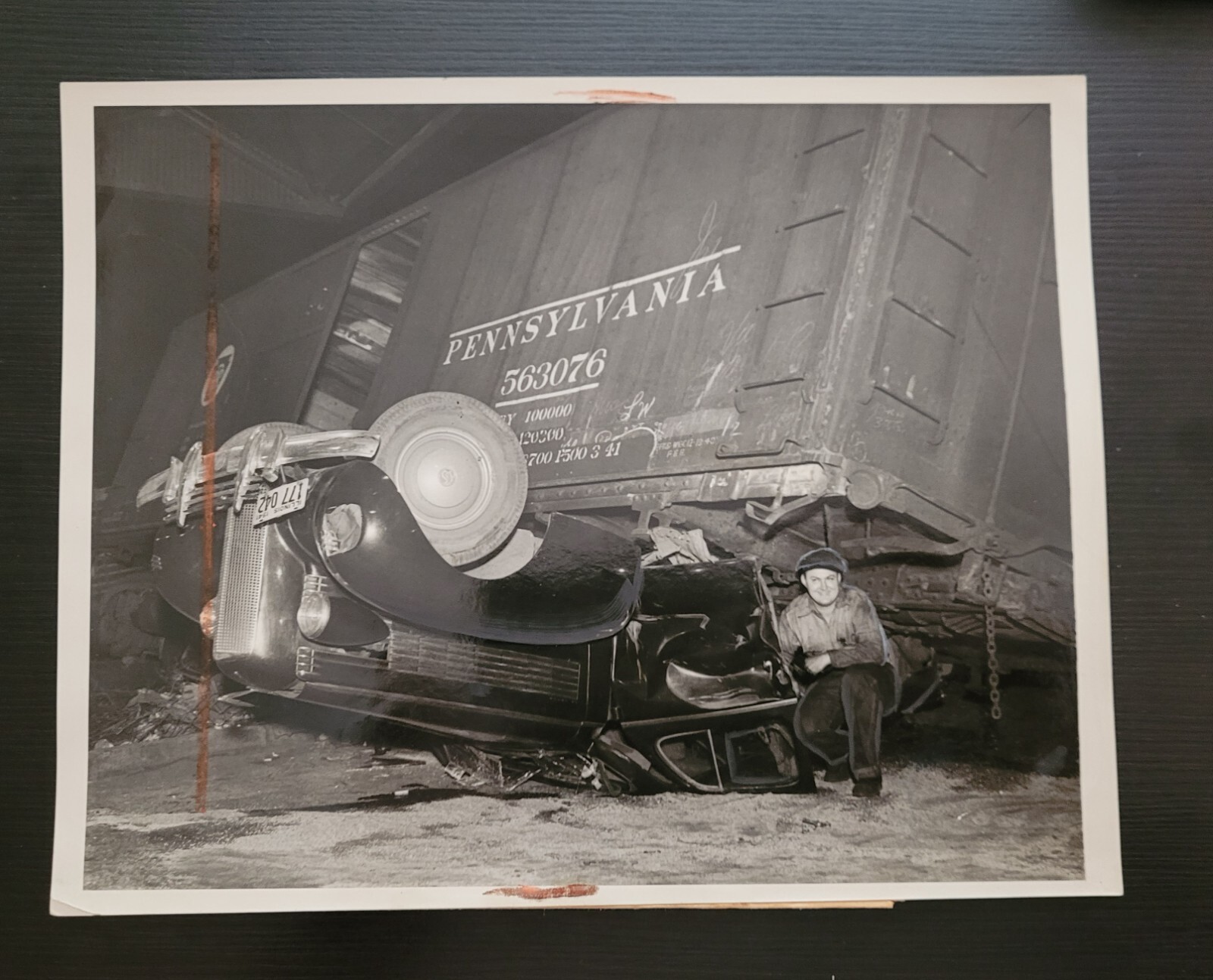CHICAGO IL ORIGINAL PHOTO TRAIN WRECK VINTAGE RAILROAD 1941  7x9 inch