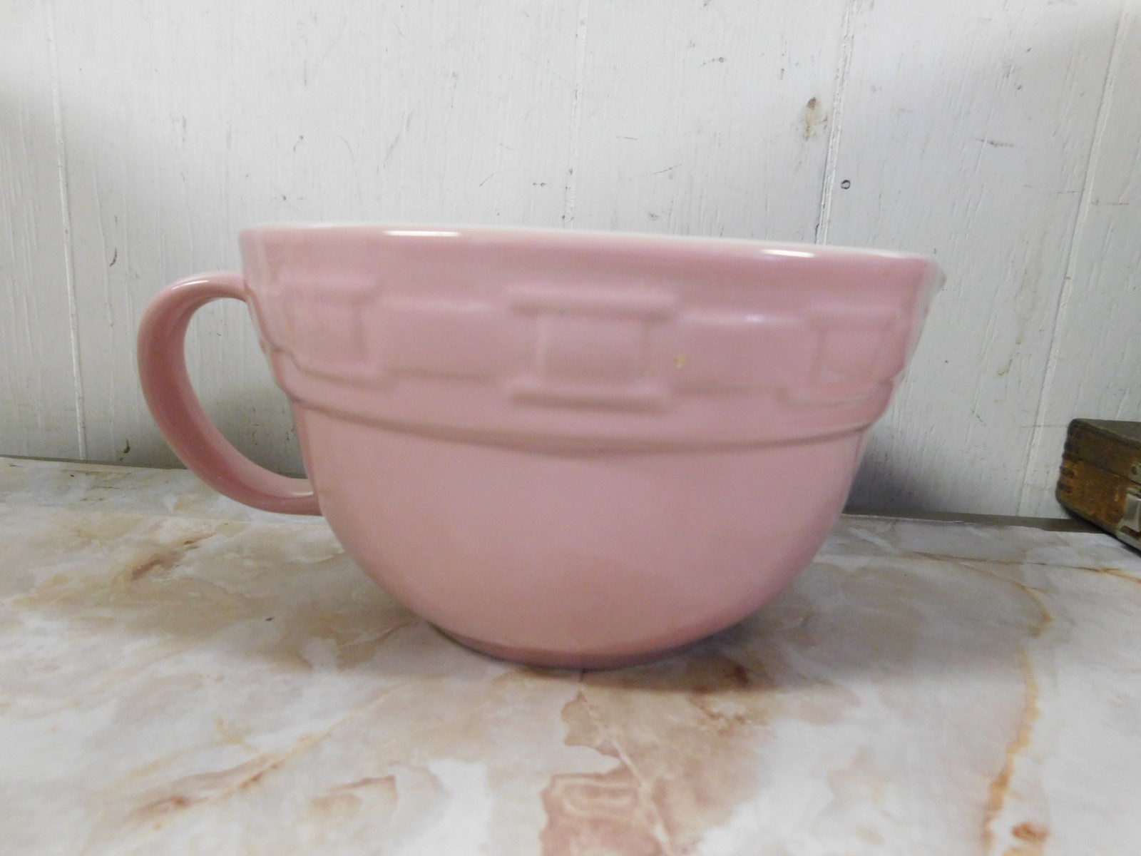 Longaberger Pink 3 Cup Batter Bowl / Measure Cup