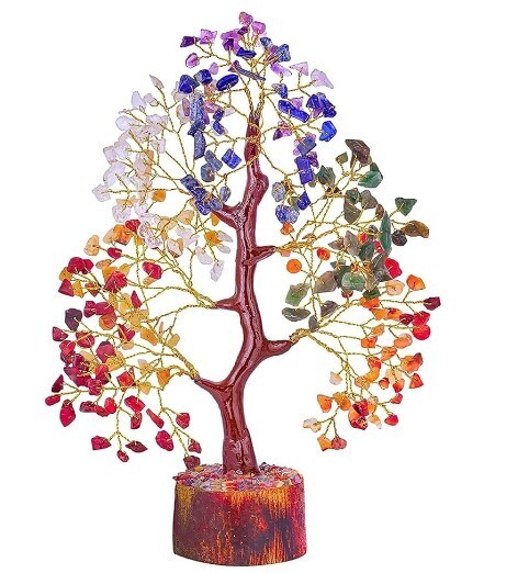 Seven Chakra Money Bonsai Tree of life Healing Feng Shui Statues Seven Chakra Money Bonsai Tree of life Healing Feng Shui Statues