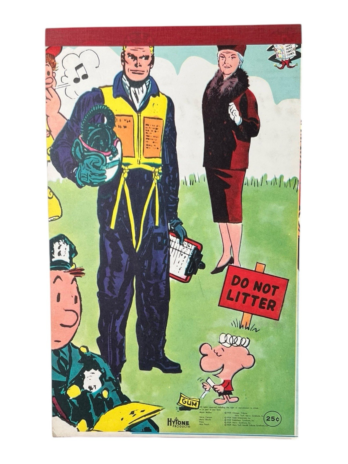 Vintage 1940\'s Steve Canyon Comic Strip Never Used Hytone Notebook Notepad