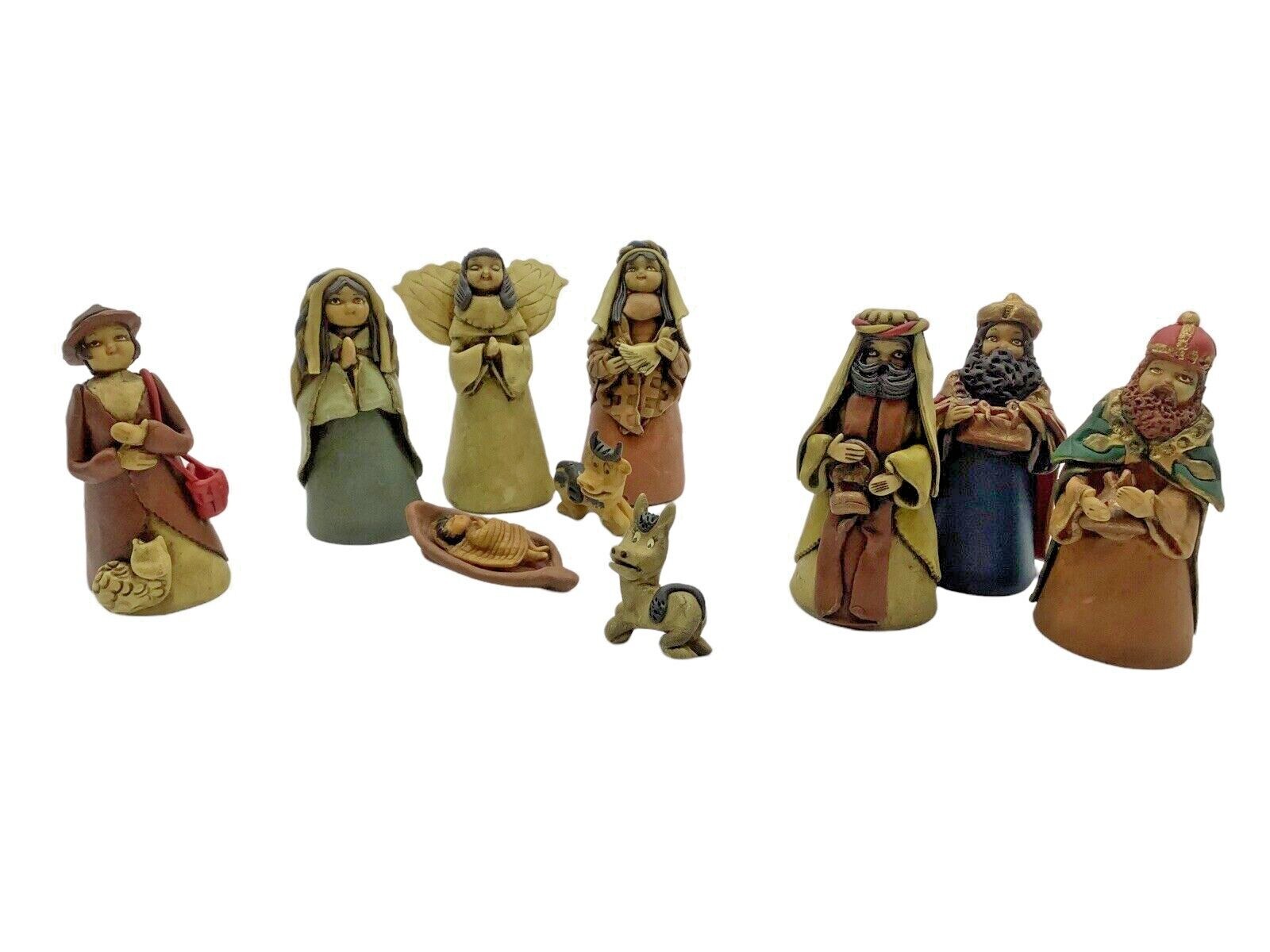 Nativity Vintage Leather 10 Piece Unique Nativity set, 10 Piece Christmas Decor Nativity Vintage Leather 10 Piece Unique Nativity set, 10 Piece Christmas Decor