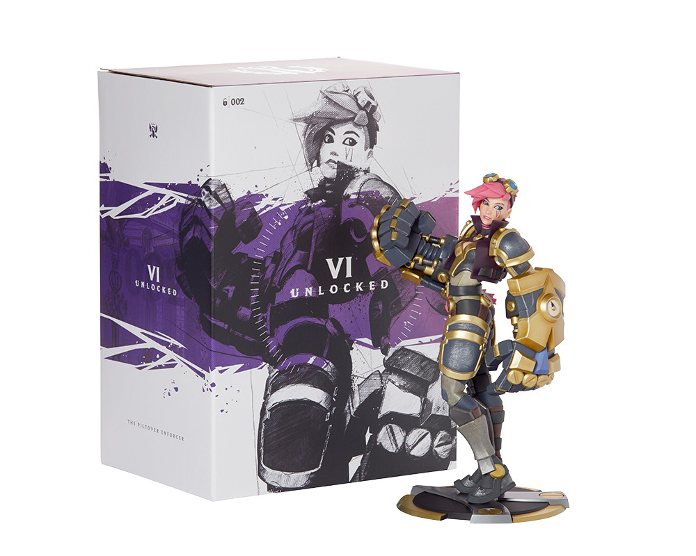 LOL League Of Legends Vi Statue Unlocked - Official Goods + COA Expeditedship
