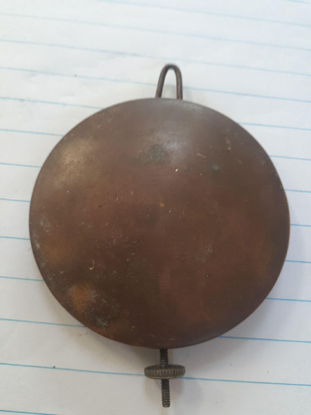 Antique Pendulum Bob 2 1/4 In In Diameter