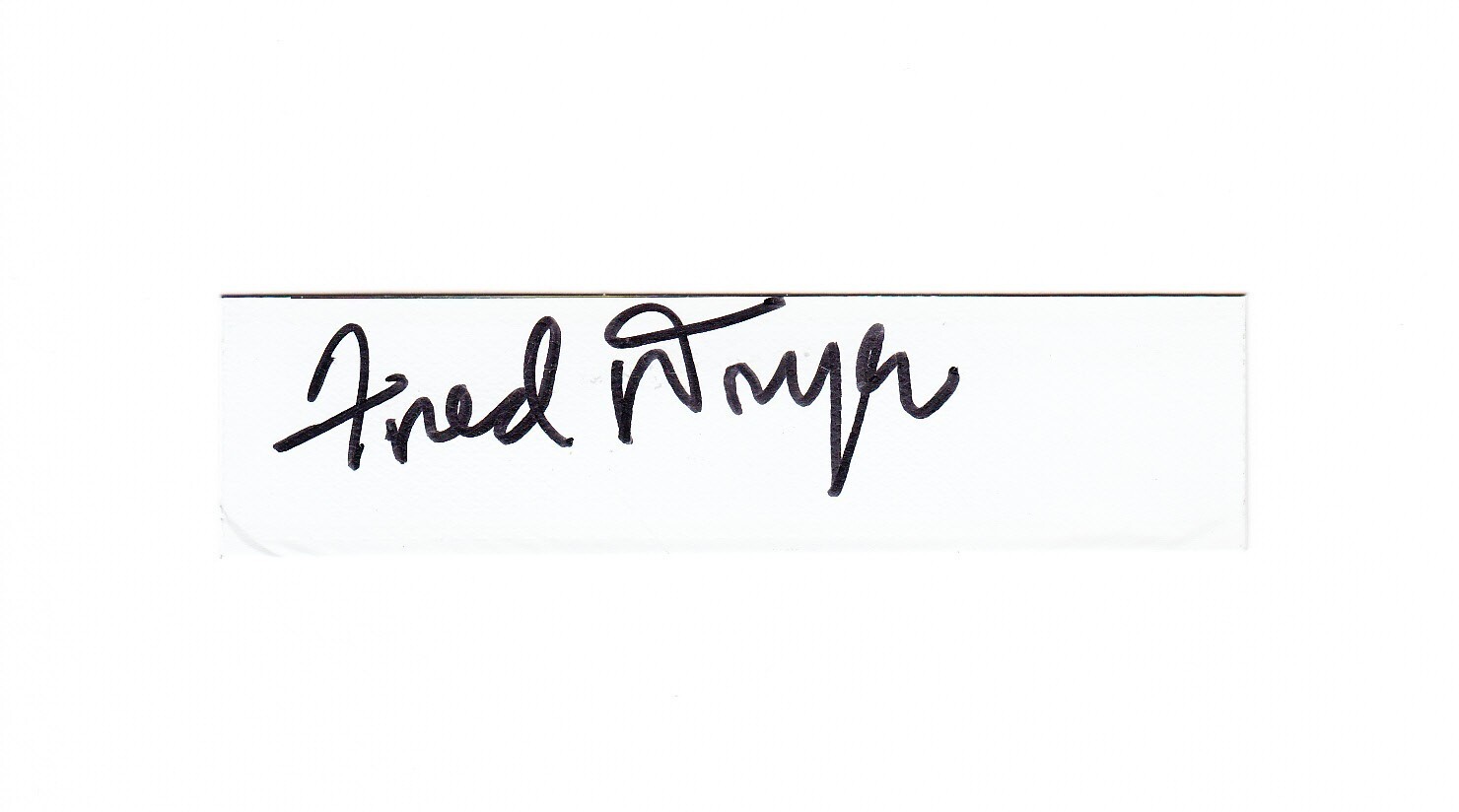 Fred Dryer (Los Angeles Rams) autograph signed autographed cut signature Hunter