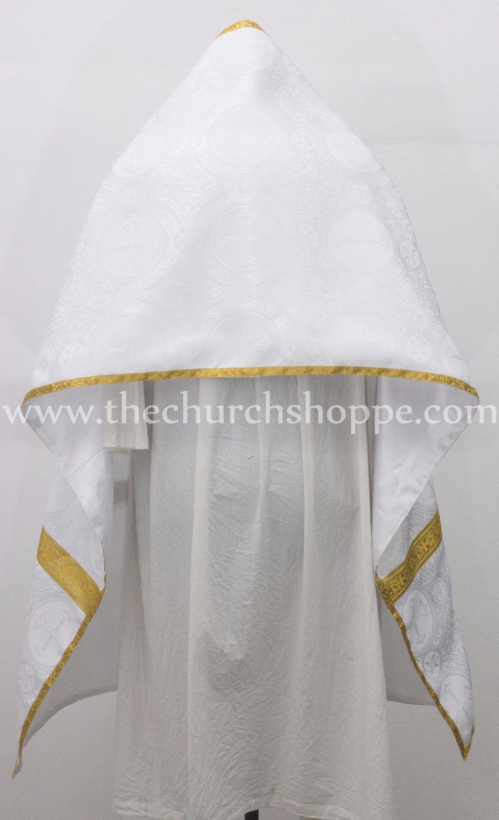 NEW WHITE Set of 2 Roman Catholic Church VIMPS ,VIMPA NEW WHITE Set of 2 Roman Catholic Church VIMPS ,VIMPA