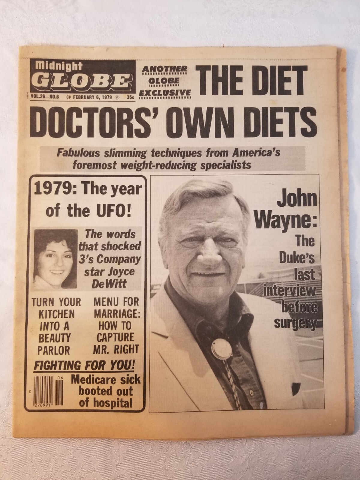 Feb 1979 MIDNIGHT GLOBE Tabloid Newspaper Vol 26 No 6