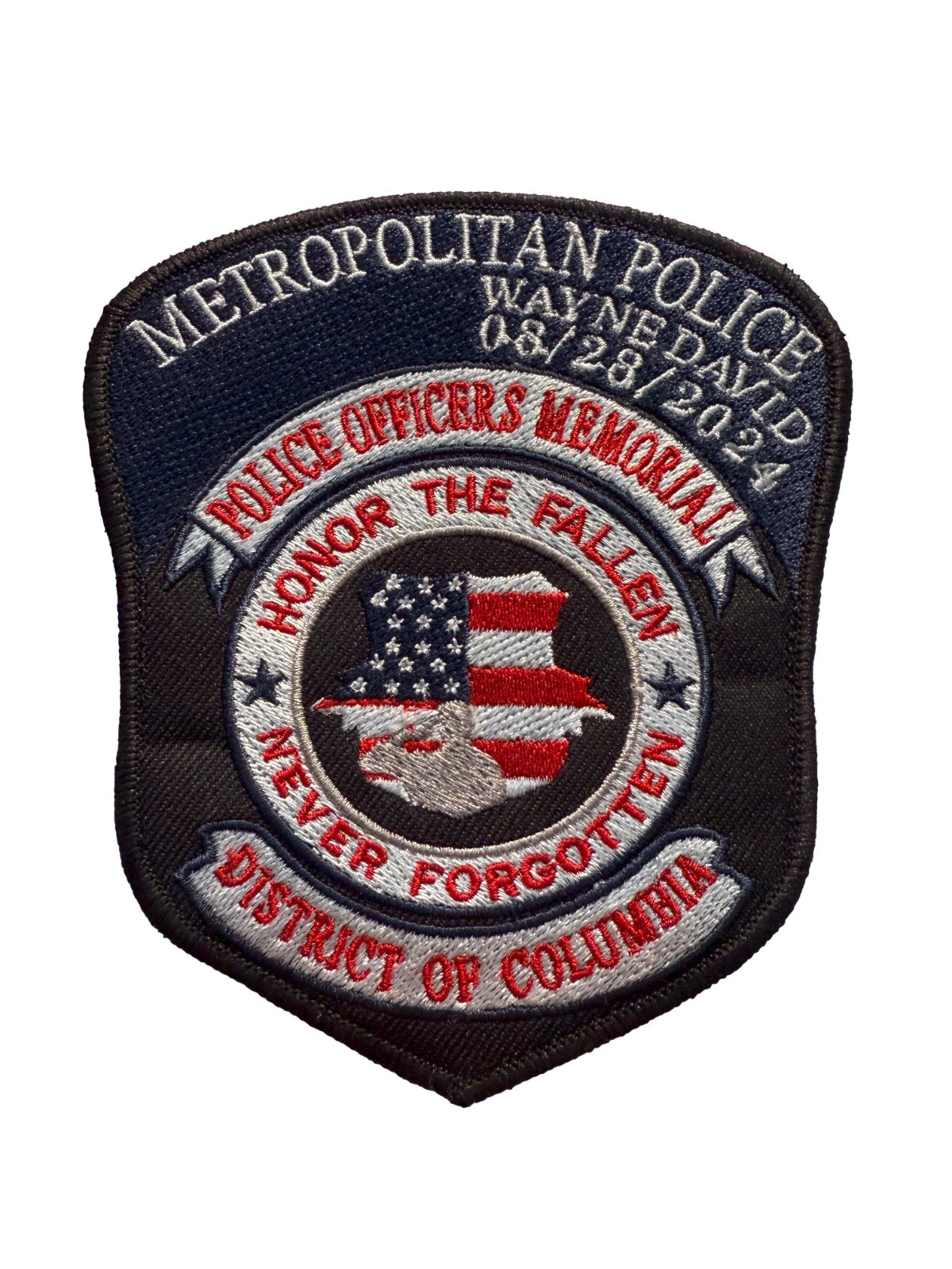 METROPOLITAN POLCIE PATCH HONOR THE FALLEN - Size 5 METROPOLITAN POLCIE PATCH HONOR THE FALLEN - Size 5