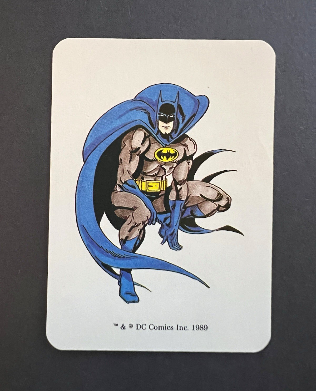 1989 Mayfair DC Heroes Batman Character Card Vintage RPG Damaged 1989 Mayfair DC Heroes Batman Character Card Vintage RPG Damaged