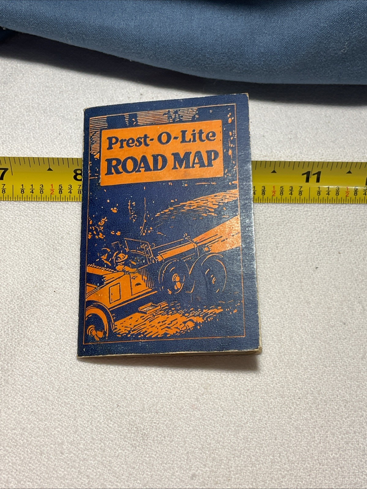 RARE 1924 Prest-O-Lite Batteries Road Map Texas - Excellent