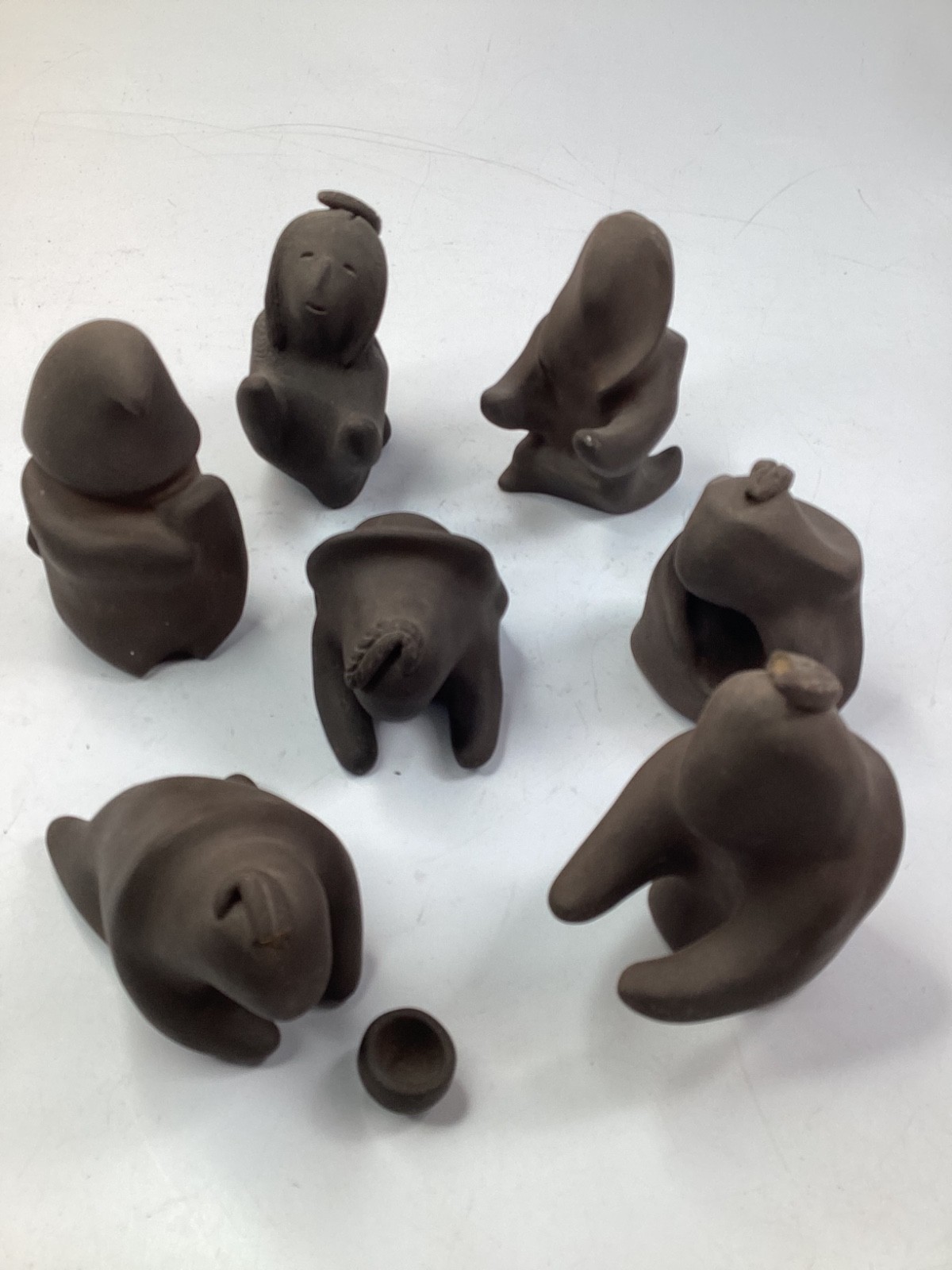 San Ildefonso Pueblo 8 Piece Nativity Scene vintage (B8) San Ildefonso Pueblo 8 Piece Nativity Scene vintage (B8)