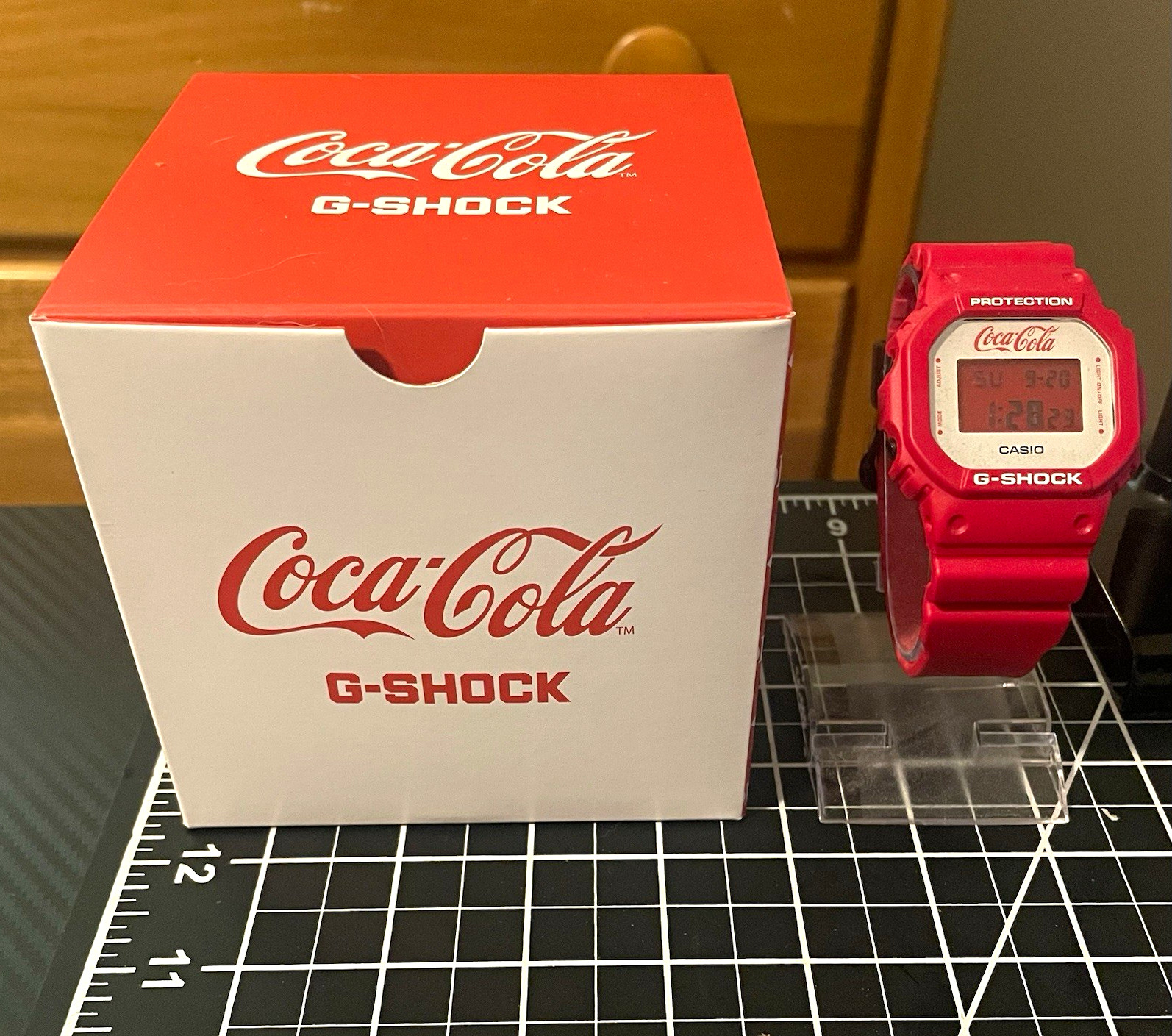 Coca-Cola G-Shock Casio Red/White 5600 Wristwatch Limited