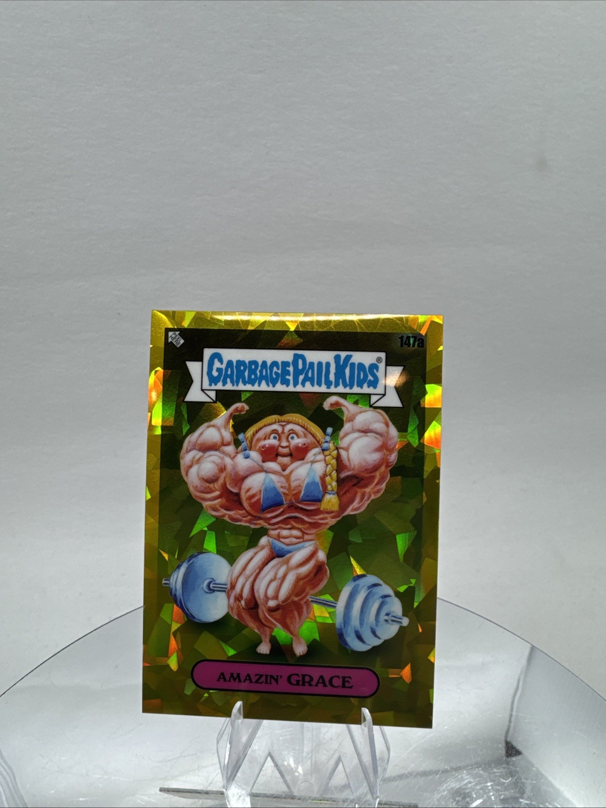 2021 Topps Garbage Pail Kids/ GPK Amazin' Grace #147a Gold Atomic Refractor /15