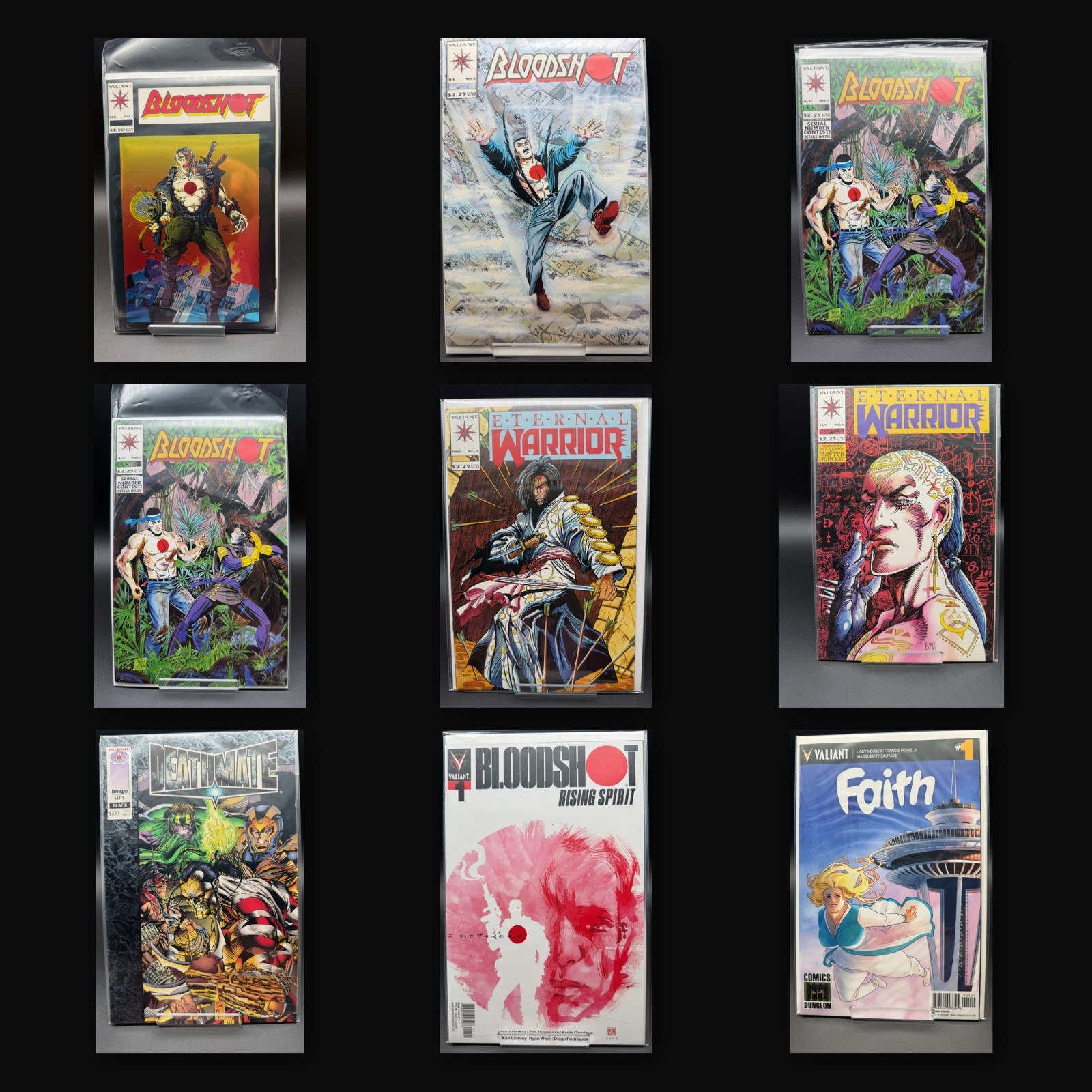 Valiant Lot 9 Bloodshot 1 6 7 Deathmate Black 1st Gen 13 Eternal Warrior Faith 1 Valiant Lot 9 Bloodshot 1 6 7 Deathmate Black 1st Gen 13 Eternal Warrior Faith 1