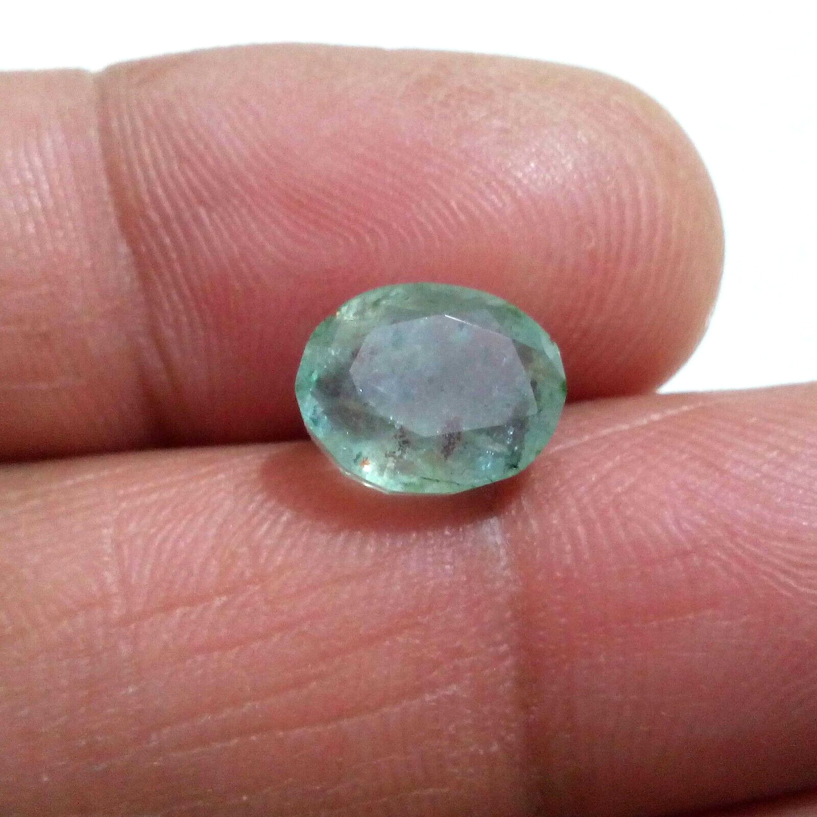 Fabulous Colombian Emerald Oval 3.35 Crt Attractive Green Faceted Loose Gemstone