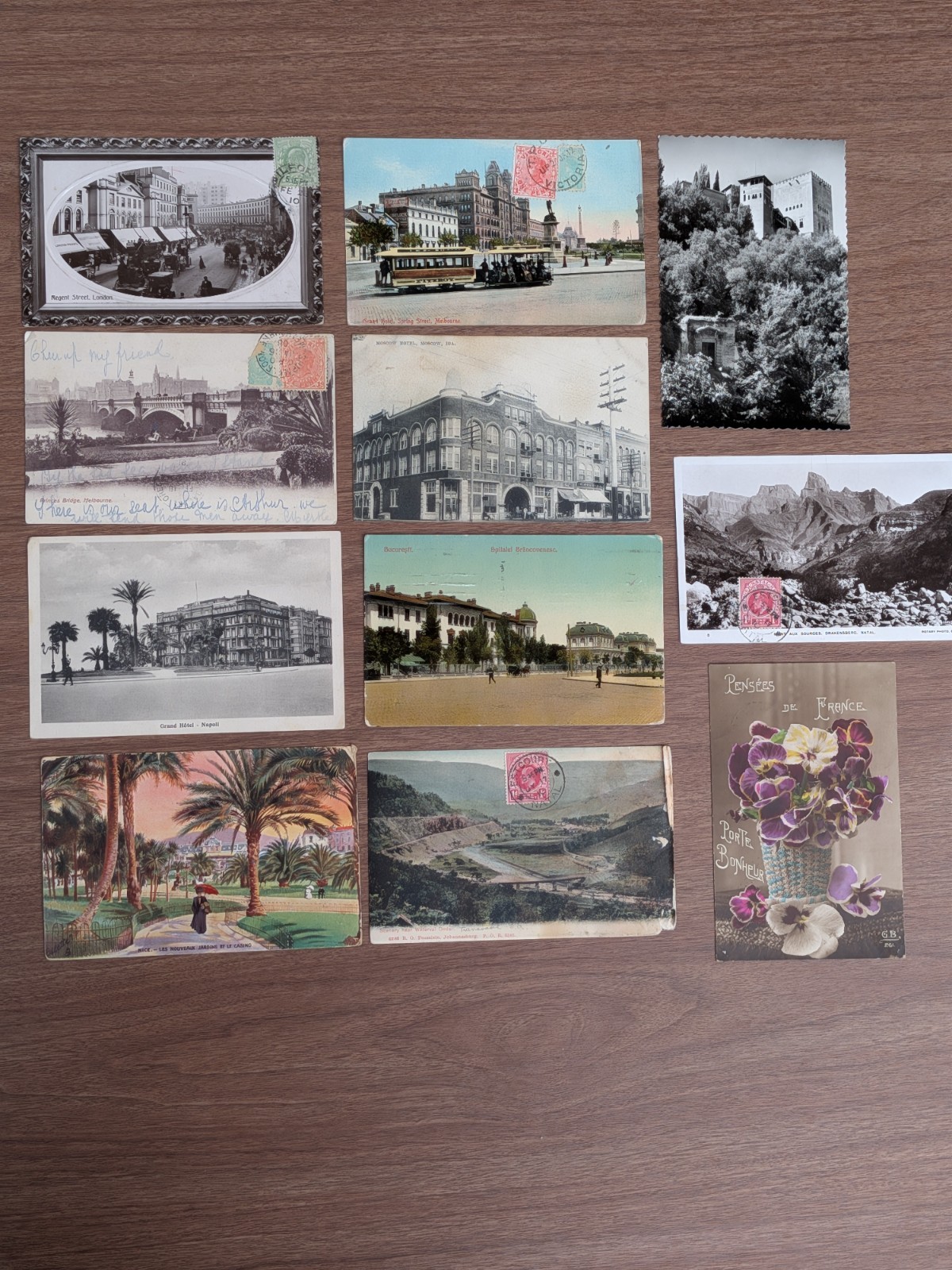 Lot of 10 Antique International Postcards 1907-1915 Europe Australia