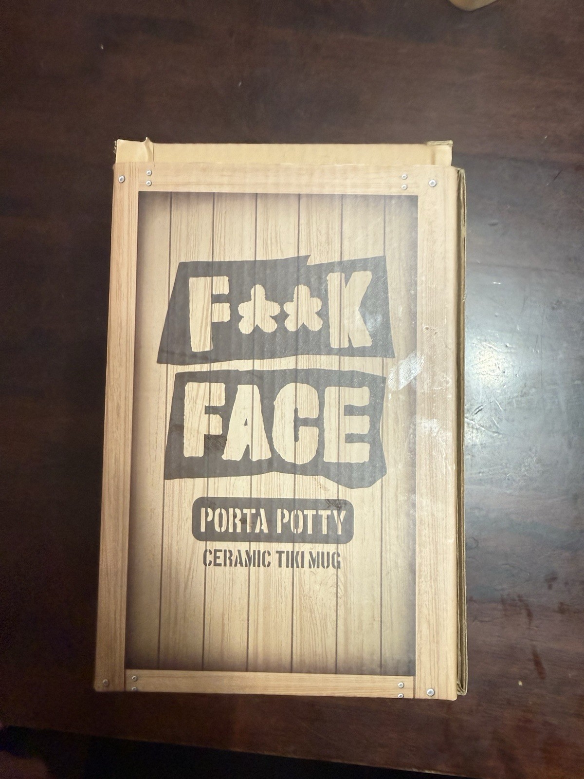 Regulation Podcast F**KFACE Porta Potty Ceramic Tiki Mug
