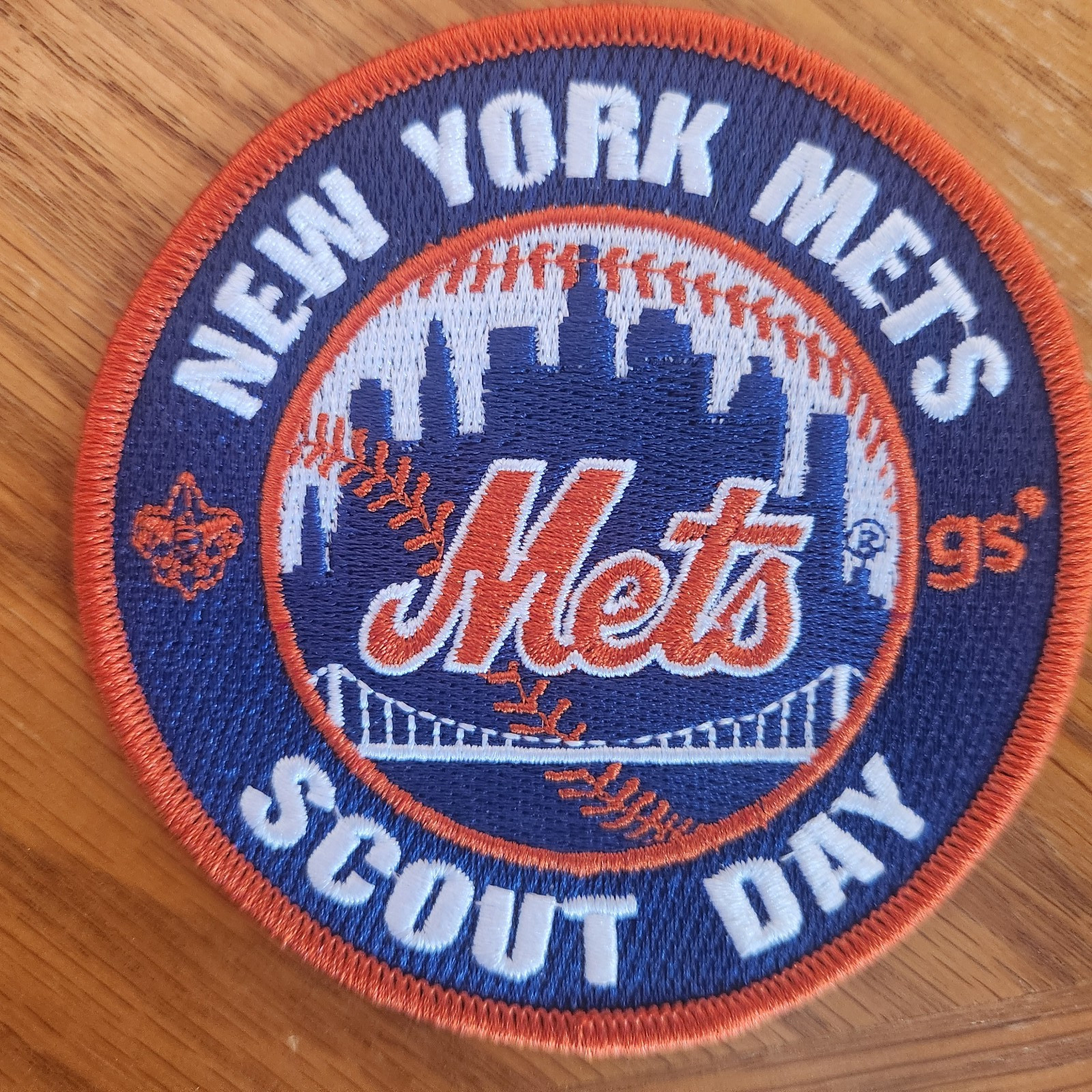 Vintage New York Mets Scout Day patch - 3-1/2